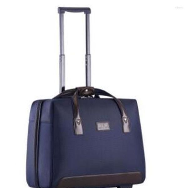 Bolsas de lona para mujer, bolsa de equipaje de mano, carrito con ruedas, maleta de viaje con cabina rodante