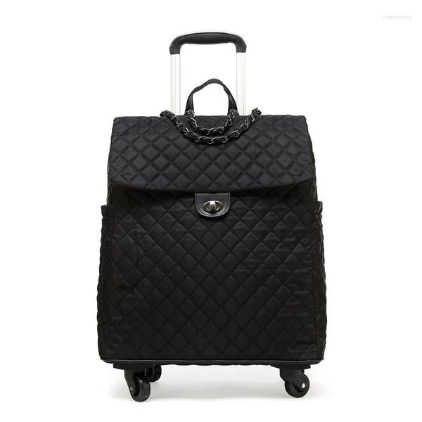 Sacs polochons femmes mode voyage Trolley sac filles roue universelle 20 pouces embarquement étanche valise Portable bagages