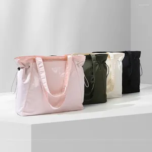 Duffel Bags vrouwen grote schoudertas trekstring Oxford Tote Side Cinch Lichtgewicht handtas Casual Hobo Travel College