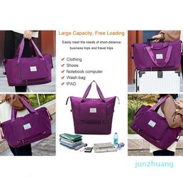 Duffel Bags dames vouwen Travel waterdichte handbagtravel 55 capaciteit multifunctionele bagage mode handtas 230203