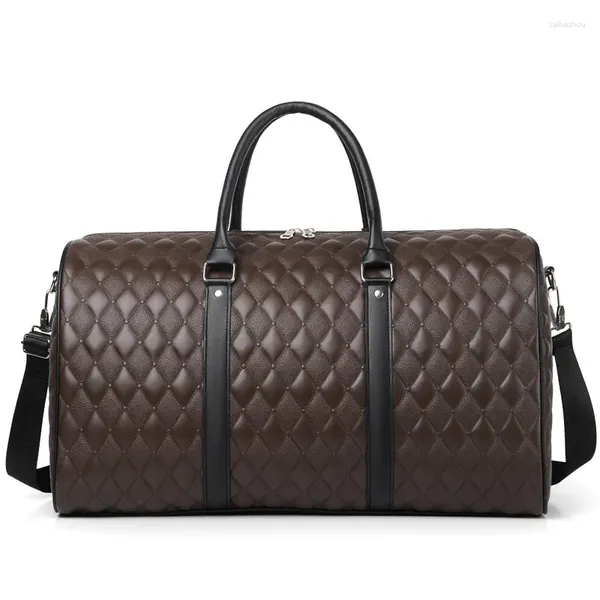 Sacs polochons XZAN sac de voyage d'affaires pour hommes grande taille bagages à main Style européen grand Duffle marque de mode week-end masculin