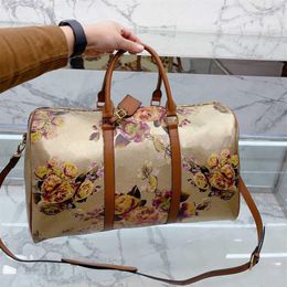 Sac de voyage sac de voyage bagages vintage sacs de créateurs femmes sacs à main de haute qualité dames mode grande capacité fleur Laggages hand201E