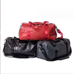 Bolsas de lona Nueva carta portátil Bolsa de viaje de negocios Cuero de PU Hombres y mujeres Deportes Fitness Corta distancia Almacenamiento ligero Equipaje P1022