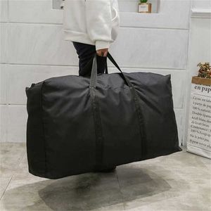 Capacidad de Duffle Plegable Unisex Bolsa grande Ropa de viaje Almacenamiento S Cremallera Oxford Fin de semana Fino Portátil Equipaje móvil 202211