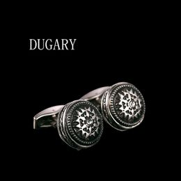 Dugary Luxury Shirt manchetjes voor herenmerk Cuff Knoppen Cuff Links Hoogwaardige ronde metalen Abotoaduras Sieraden Gemelos