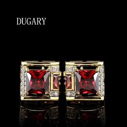 Dugary Luxury Shirt For Heren Brand Knoppen Cuff Links Gemelos Hoge kwaliteit Crystal Wedding Abotoaduras Jewelry198v