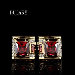 DUGARY chemise de luxe pour hommes marque boutons boutons de manchette gemelos haute qualité cristal mariage abotoaduras Jewelry235R