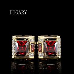 DUGARY Luxe overhemd voor mannen Merk knoppen manchetknopen gemelos Hoge Kwaliteit crystal wedding abotoaduras Jewelry194F