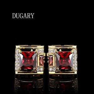 DUGARY Luxe shirt voor mannen Merk knoppen manchetknopen gemelos Hoge Kwaliteit crystal wedding abotoaduras Sieraden