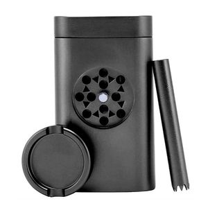 Dugout Tobacco Grinder Case Set 32mm Accesorios para fumar Pinch Hitter Grinder Combo Aleación de aluminio Herbal Dry Herb Fumar cigarrillos Accesorios