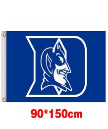 Duke Blue Devils University Large College Vlag 150CM90CM 3X5FT Polyester Custom Elke Banner Sport Vlag vliegende huis tuin outdo8533923