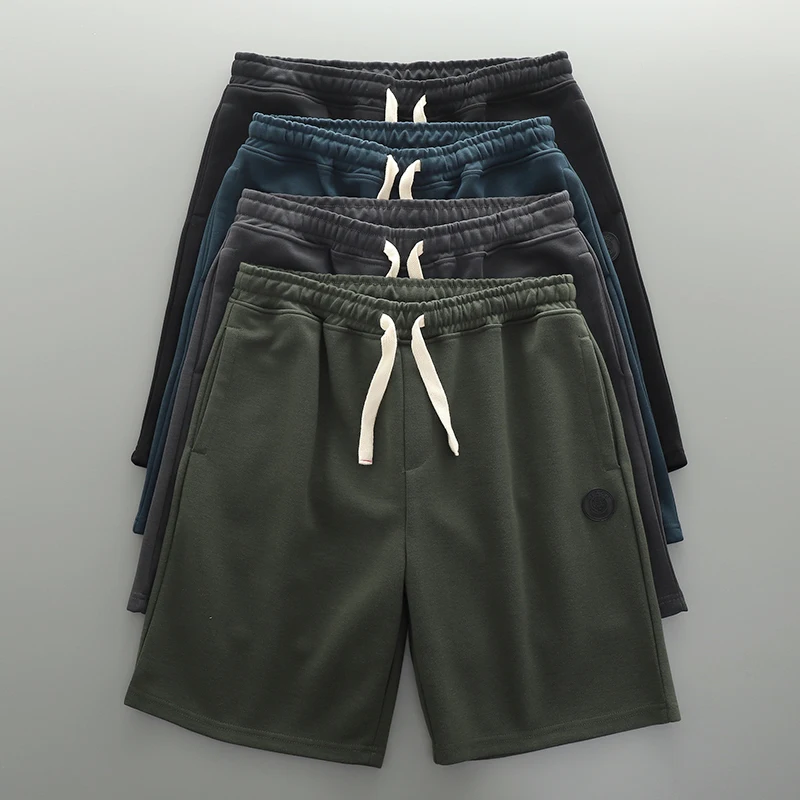 Dukeen Fransız Döngüsü Örgü Yumuşak Sweatpants Yaz Günlük Spor Modaya Modeli Şort Açık Beş Noktalı Pantolon