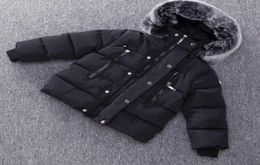 Dulce Amor Kids Down Jacket 2021 Winter Warm Parkas Coats Dikke Natural Fur Collar Hooded Hooded Outerwear Baby Boys Girls MEISJES6837211