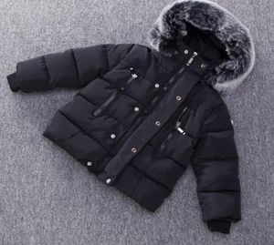 Dulce Amor Kids Down Jacket 2021 Winter Warm Parkas Coats Dikke Natural Fur Collar Hooded Hooded Outerwear Baby Boys Girls MEISJES9059177