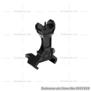 Accesorios Duloman Utc RS LFAF PEQ Vista de hierro frontal fija para rifles láser de la serie ATPIAL / PQE-15 LA5 riel de 20 mm BUIS1