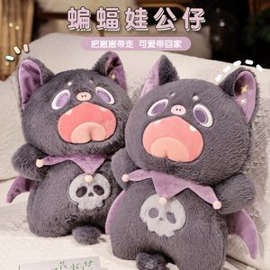 Poupée en peluche chauve-souris muette et mignonne, oreiller créatif pour la maison, le canapé, la chambre d'enfant, poupée de photographie, cadeau en gros