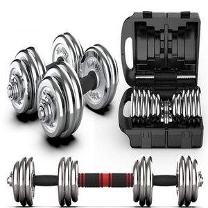 HAUDBELL MEN'S Fitness Harbell ￩lectroplate 15 kg 20 kg 30 kg 45 kg ￉quipement de fitness de poids r￩glable pour Utilisation ￠ domicile 253J