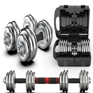 HAUDBELL MEN'S Fitness Harbell Electroplate de 15 kg 20 kg 30 kg 45 kg ￉quipement de fitness de poids r￩glable pour Utilisation ￠ domicile 246B