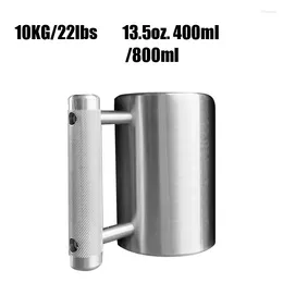 HAUDBLELLS 10 kg de tasse lourde 22lbs Halpel AISI304 Matériel 13,5 oz.400 ml de capacité