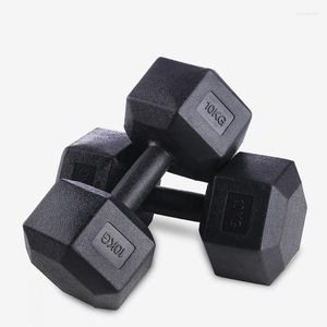 Dumbbells Hexagon Dumbbell Men's Arm Muscle Training Home Fitness Rubber Coated