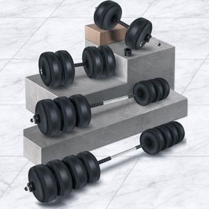 Dumbbells Travel Fitness Water gevulde Dumbbell Barbell Set verstelbaar gewicht 30-35 kg Gymarm Muscle Trainer Home Outdoor oefening Erust