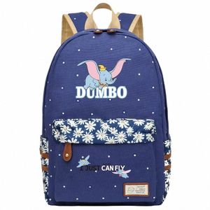 Dumbo garçons filles enfants école livre sacs femmes sac à dos adolescents cartables toile voyage ordinateur portable sac à dos s6vk #