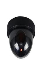 Dummy camera koepel nep buiten indoor nep surveillance camera cctv beveiligingscamera flitsende rood led -lampje voor thuisbeveiliging7772677