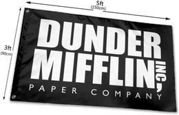 Dunder Mifflin Flag 3x5ft 150x90cm Polyester Outdoor of Indoor Club Digitale printbanner en vlaggen Hele9889910