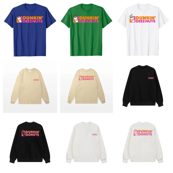 Dunkin 'Deez Nuts-Dunkin Deeznuts Camiseta Estética Camiseta Gráfica Camas Tops Mujeres Mujeres con ropa de camiseta de camiseta casual Ropa de camiseta y una sudadera con capucha