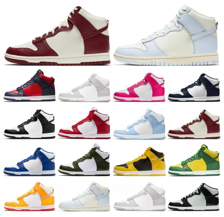 Dunks High Hommes Femmes OG Chaussures de course Designer SB Team Red University Blue Sup By Any Means Vast Grey Game Royal Varsity Purple Sports dunks Trainers Sneakers 36-45