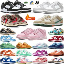 Panda hardloopschoenen Designer lage vrijetijdsschoenen Heren trainers chunky Space Phantom Triple Roze Oranje Lobster Rose Whisper Grey Fog Dames Sport Sneakers