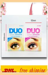 Duo Eye Lash Glue Black White Makeup adhésif imperméable Faux cils adhésifs Glue blanc et noir disponible DHL2638194