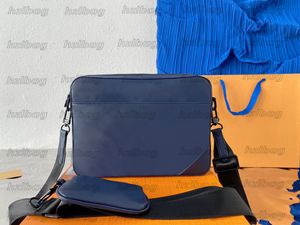 Duo Messenger 2022 SS hybride hommes sac à bandoulière bandoulière monogrammes en relief ombre sac à main en cuir avec porte-monnaie M46104