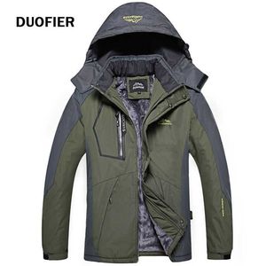 DUOFIER Marque Hiver Parka Hommes Coupe-Vent Épais Chaud Coupe-Vent Manteaux De Fourrure Mâle Militaire À Capuche Anorak Vestes Hommes Veste D'hiver 210603