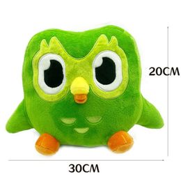 Duolingo Green Owl Duo Peluche Poupée Poupées Mascotte Figurine 230823 Hluai