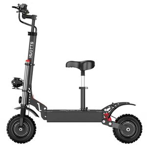 DUOTTS D88 Scooter électrique 11 pouces Pneus tout-terrain 2800W * 2 Double moteur 85Km/h Vitesse maximale 60V 38Ah Batterie pour 100KM Portée 150KG Charge Double amortisseurs avec siège