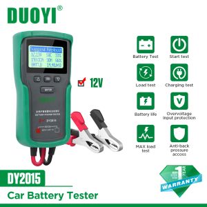 Duoyi Dy2015a 12v24v Testeur de batterie de voiture Digital Load Auto AC Tyle Automotive Type de démarrage Analyseur de batteries au plomb-acide