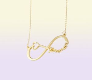 DUOYING Collar con nombre infinito, collar con nombre personalizado, collar chapado con nombre de familia en oro, regalos personalizados para el día del amor 039, regalos 4352022