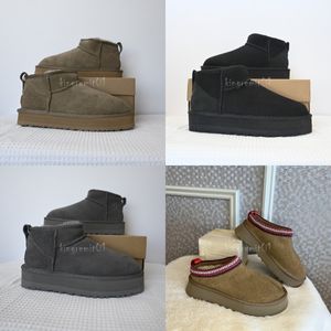 Designer Laarzen Dameslaarsjes Suede Boot Bont Slides Winterpantoffels Dames Heren Slipper Australia Mule