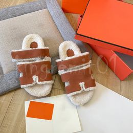 Sandales de créateur femmes pantoufles en daim pantoufles de fourrure sandales de fourrure Fuzz Dupe diapositives de luxe diapositive d'hiver