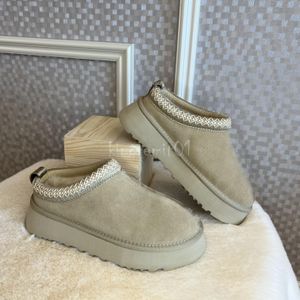 Designer Boot Vrouw Booties Bont Laarzen Winter Fuzz Slipper Platform Slides Dupe Mode Heren Schoen