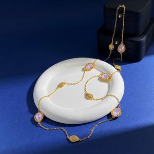 Dupe – collier chaîne en cristal coloré y2k de qualité supérieure, bijoux tendance pour femmes