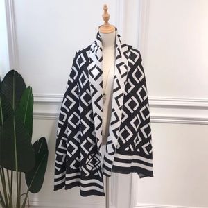 DUPE Kasjmier sjaal winter heren en dames lange sjaal hoofdband mode klassieke Pashmina Plaid print