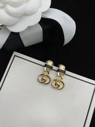 Mode lederen designe oorbel oorhoepels armband ketting set voor dames sieraden met geschenkdoos