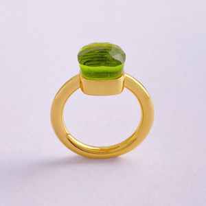 dupe design y2k anneaux de bonbons colorés pour les femmes bague de mariage en or 18 carats