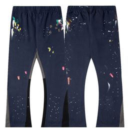 JL GC 807C1C115 Pantalones deportivos pantalones de moda pintados a mano empalme Casual alto peso gramo algodón hombres mujeres moda