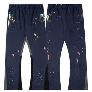 JL GC 807C1C115 Joggingbroek Sportbroek Mode Handgeschilderde Splicing Casual Hoog Gram Gewicht Katoen Mannen Dames Mode