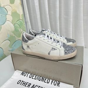 Dupe Heren Schoenen Designer Sneakers Super Star Sequin Klassieke Witte Trainers Dames Casual Schoen Italië Merk Do-oude Vuile Sneaker