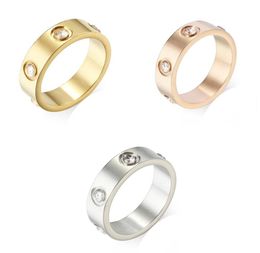 Dupe d'autres fournitures de tatouage Ladies Band Love Rings Titanium Steel Unisexe Designer Singles Men Ladies Couple Sage BIELLIS