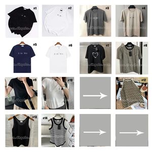 Mode Kleding Casual Merklogo Letter T-shirts Tops Vest Jas voor Dames Zomer T-shirt met korte mouwen T-shirt Blouses Shirts